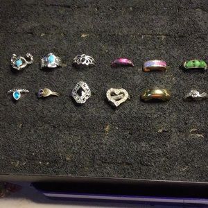 12 rings  ALL NWOT  rings shown   ...  r8